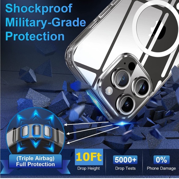 iPhone 14 Pro Case Clear Compatible with MagSafe - Picture 2 of 9